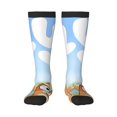 thumbnail image 1 of Gokiu Bluey Womens Athletic Knee High Socks Outdoor Sport Socks Casual Tube Socks, 1 of 7