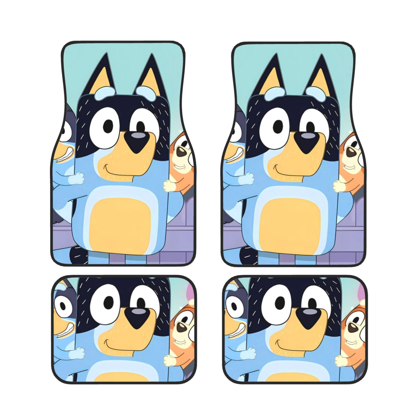 Gokiu Bluey for Car Floor Mats Set of 4 Universal Fit Automotive All ...