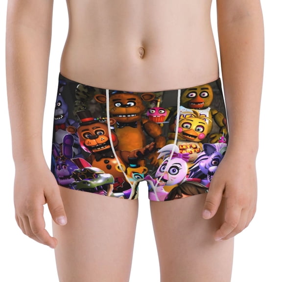 Gokiu Five Nights At Freddy'S Boys' and Toddler Underwear Comfort Flex Waistband Boxer Briefs