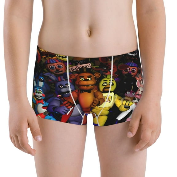 Gokiu Five Nights At Freddy'S Boys' and Toddler Underwear Comfort Flex Waistband Boxer Briefs