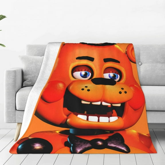 Gokiu Five Nights At Freddy'S for Flannel Blanket Super Soft Cozy Throw Blanket 40"x30" All Season Luxury Bed Blanket for Couch, Sofa, Bed,Camping, Picnic,Travel Bed Blanket