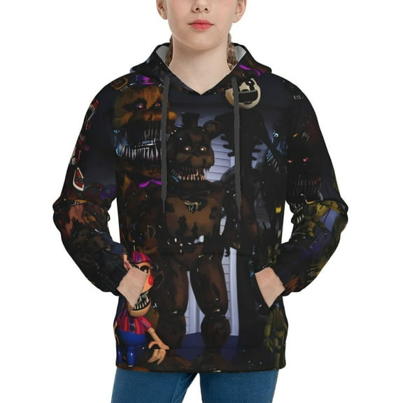 Gokiu Five Nights At Freddy'S Kid Hoodies Boys Sweatshirts Girls Pullover with Pocket