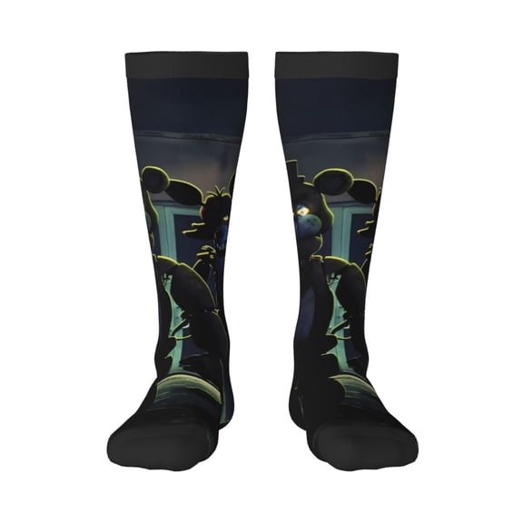 Gokiu Five Nights At Freddy'S Womens Athletic Knee High Socks Outdoor Sport Socks Casual Tube Socks