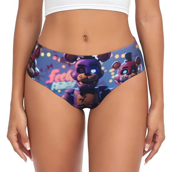 Gokiu Five Nights At Freddy'S Womens Underwear Soft Briefs Ladies Breathable Panties Sexy Lingerie