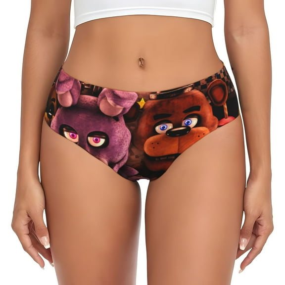 Gokiu Five Nights At Freddy'S Womens Underwear Soft Briefs Ladies Breathable Panties Sexy Lingerie