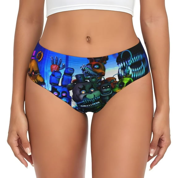 Gokiu Five Nights At Freddy'S Womens Underwear Soft Briefs Ladies Breathable Panties Sexy Lingerie