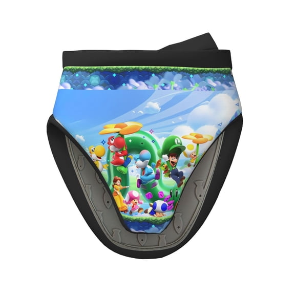 Gokiu Mario Mini Oven Mitts Silicone Little Kitchen Gloves Heat Resistant Non-Slip Grip Surfaces and Hanging Loop for Kitchen, Barbecue, Cooking, Baking