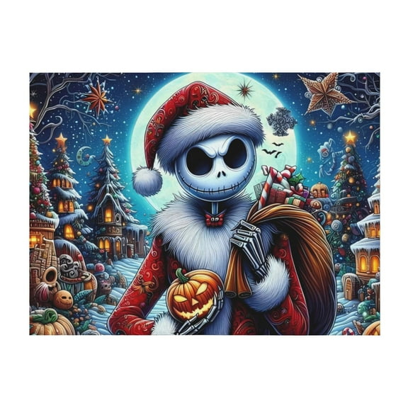 Gokiu The Nightmare Before Christmas Flannel Blanket Super Soft Cozy Throw Blanket 40"x30" All Season Luxury Bed Blanket for Couch, Sofa, Bed,Camping, Picnic,Travel Bed Blanket