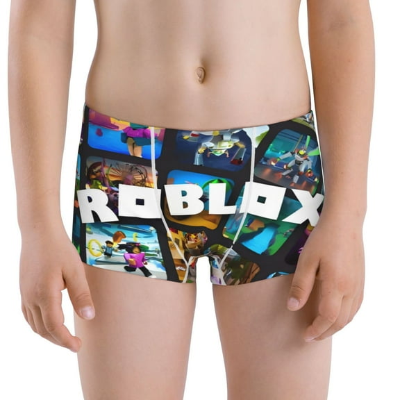 Gokiu Roblox Boys' and Toddler Underwear Comfort Flex Waistband Boxer Briefs