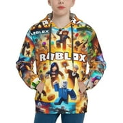 GOKIU Roblox Kid Hoodies Boys Sweatshirts Girls Pullover with Pocket