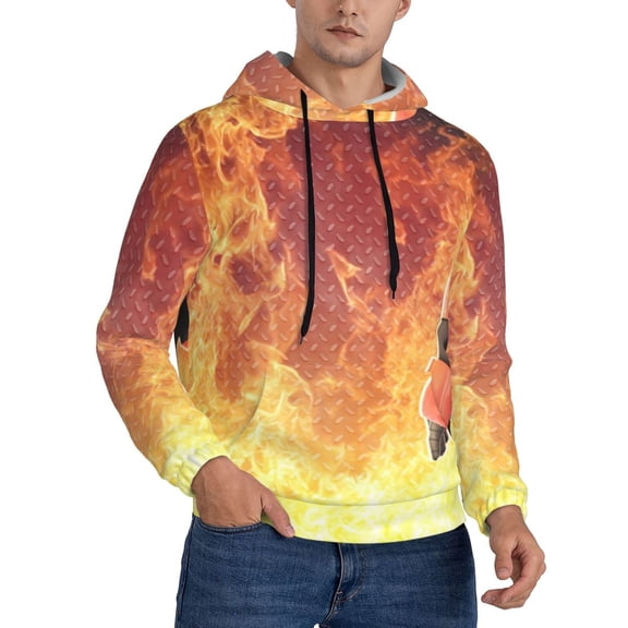 Gokiu Roblox Mens Hooded Pullover Drawstring Hoodeds Casual Sweatshirts with Pocket