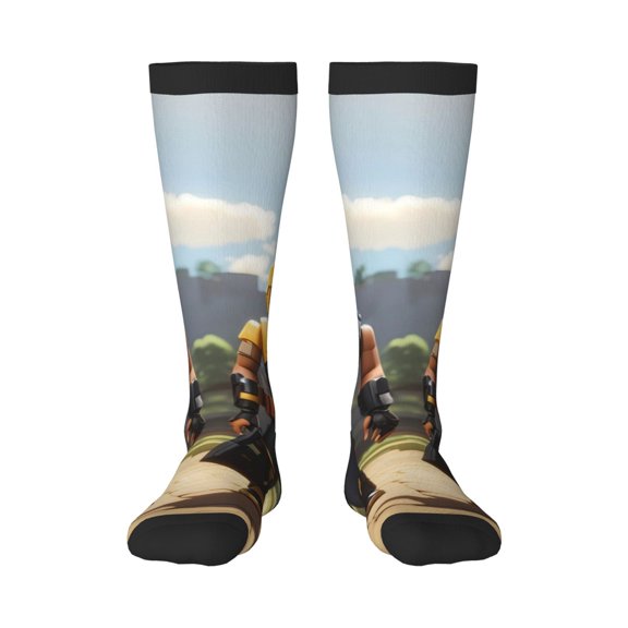 Gokiu Roblox Womens Athletic Knee High Socks Outdoor Sport Socks Casual Tube Socks