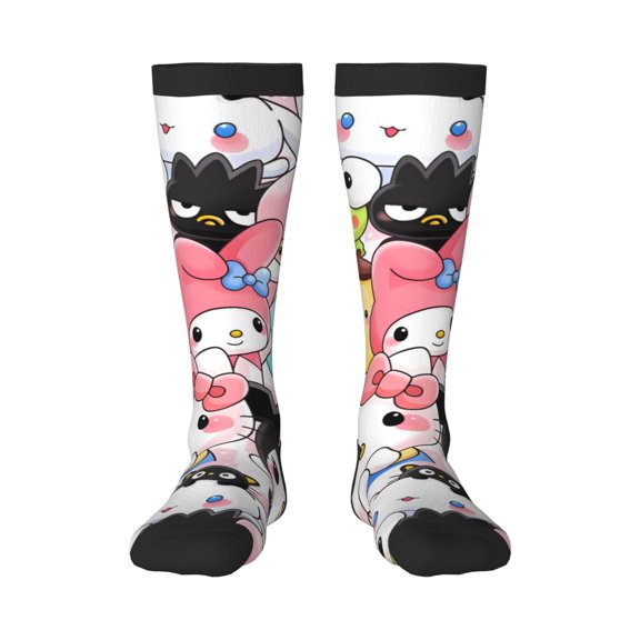 Gokiu Sanrio Womens Athletic Knee High Socks Outdoor Sport Socks Casual Tube Socks