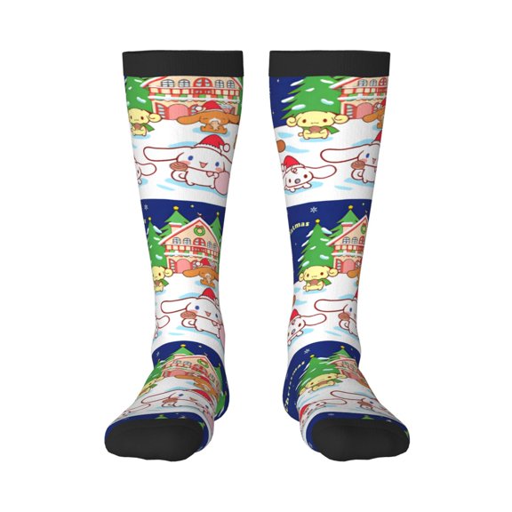 Gokiu Sanrio Womens Athletic Knee High Socks Outdoor Sport Socks Casual Tube Socks