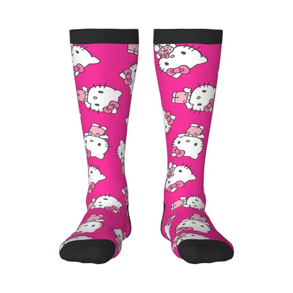 Gokiu Sanrio Womens Athletic Knee High Socks Outdoor Sport Socks Casual Tube Socks