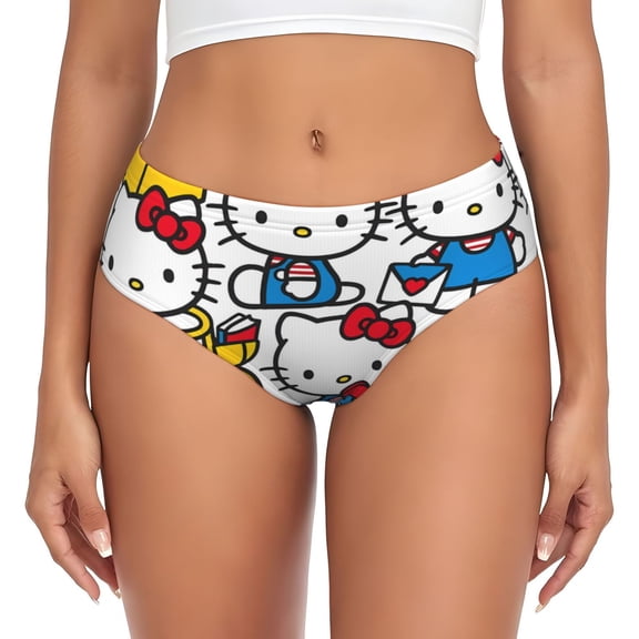 Gokiu Sanrio Womens Underwear Soft Briefs Ladies Breathable Panties Sexy Lingerie