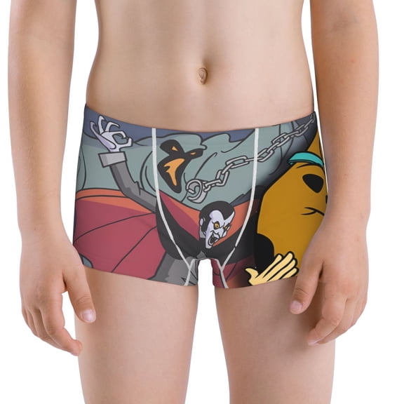 Gokiu Scooby-Doo Boys' and Toddler Underwear Comfort Flex Waistband Boxer Briefs