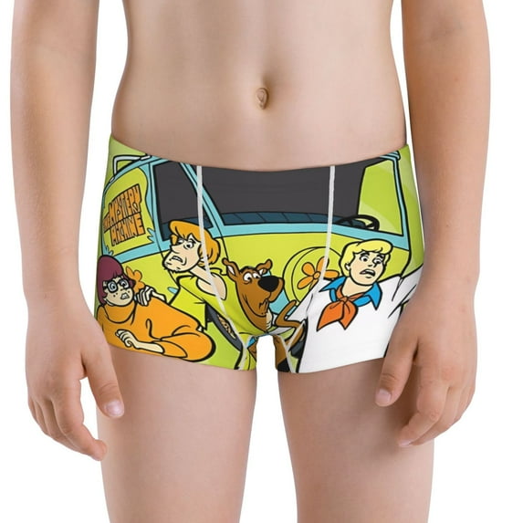 Gokiu Scooby-Doo Boys' and Toddler Underwear Comfort Flex Waistband Boxer Briefs
