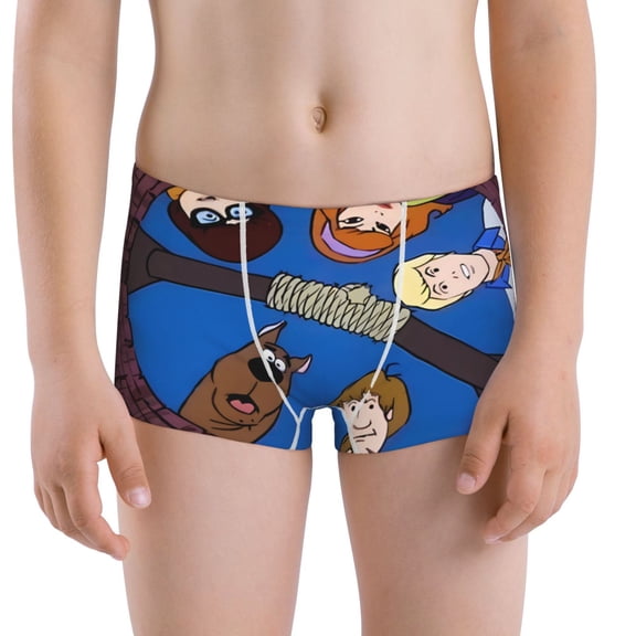 Gokiu Scooby-Doo Boys' and Toddler Underwear Comfort Flex Waistband Boxer Briefs