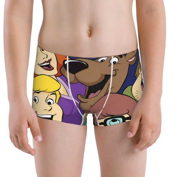 Gokiu Scooby-Doo Boys' and Toddler Underwear Comfort Flex Waistband Boxer Briefs