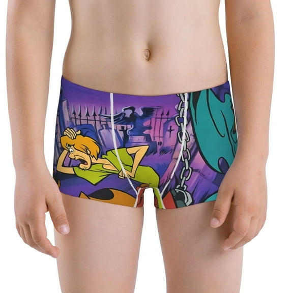 Gokiu Scooby-Doo Boys' and Toddler Underwear Comfort Flex Waistband Boxer Briefs