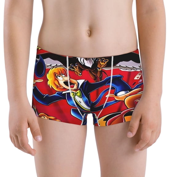 Gokiu Scooby-Doo Boys' and Toddler Underwear Comfort Flex Waistband Boxer Briefs