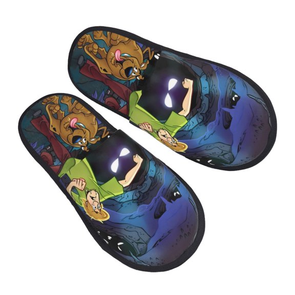 Gokiu Scooby-Doo Slippers for Women Fuzzy House Shoes Anti-Skid Sole Indoor Outdoor Slide Slipper