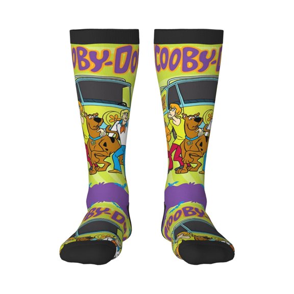 Gokiu Scooby-Doo Womens Athletic Knee High Socks Outdoor Sport Socks Casual Tube Socks
