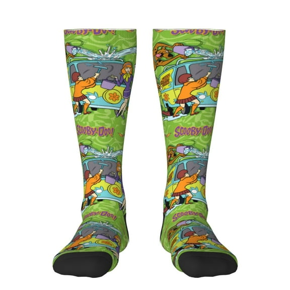 Gokiu Scooby-Doo Womens Athletic Knee High Socks Outdoor Sport Socks Casual Tube Socks