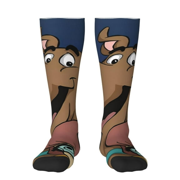 Gokiu Scooby-Doo Womens Athletic Knee High Socks Outdoor Sport Socks Casual Tube Socks