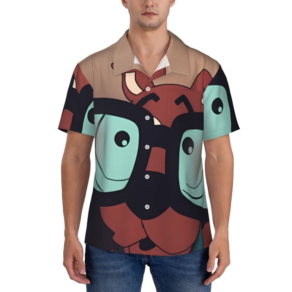 Gokiu Scooby-Doo for Hawaiian Shirt for Men Casual Button Down Beach Shirt with Pocket