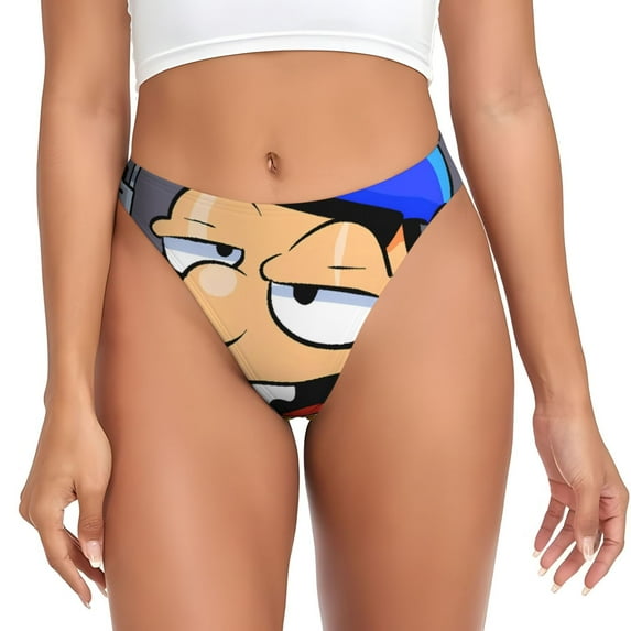 Gokiu Sml Jeffy Seamless Thongs for Women Underwear Sexy No Show Panties Bikini Undies
