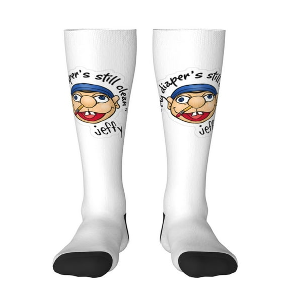 Gokiu Sml Jeffy Womens Athletic Knee High Socks Outdoor Sport Socks Casual Tube Socks