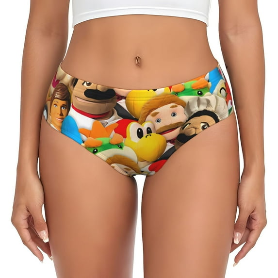 Gokiu Sml Jeffy Womens Underwear Soft Briefs Ladies Breathable Panties Sexy Lingerie