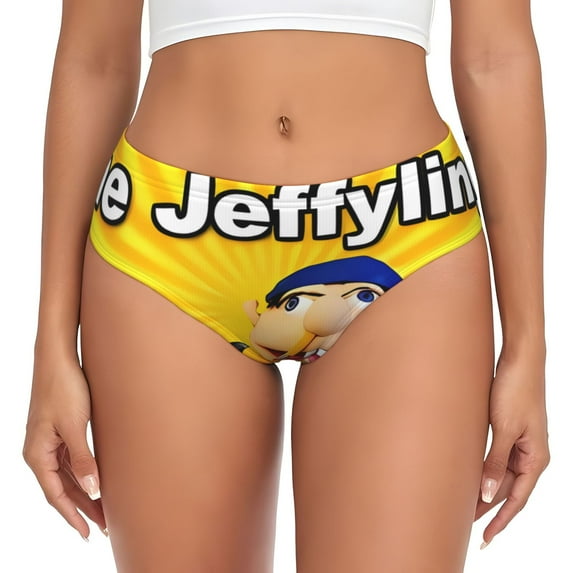 Gokiu Sml Jeffy Womens Underwear Soft Briefs Ladies Breathable Panties Sexy Lingerie