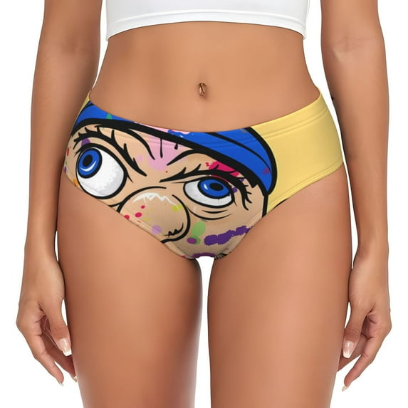 Gokiu Sml Jeffy Womens Underwear Soft Briefs Ladies Breathable Panties Sexy Lingerie