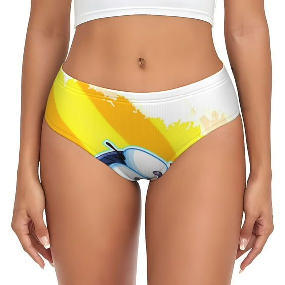 Gokiu Sml Jeffy Womens Underwear Soft Briefs Ladies Breathable Panties Sexy Lingerie