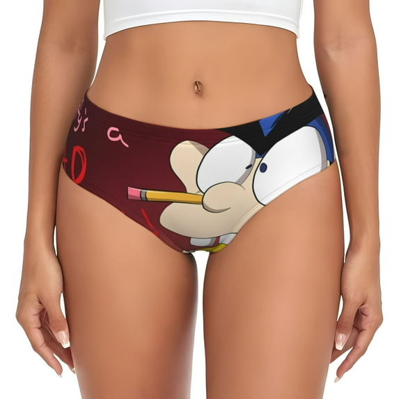 Gokiu Sml Jeffy Womens Underwear Soft Briefs Ladies Breathable Panties Sexy Lingerie