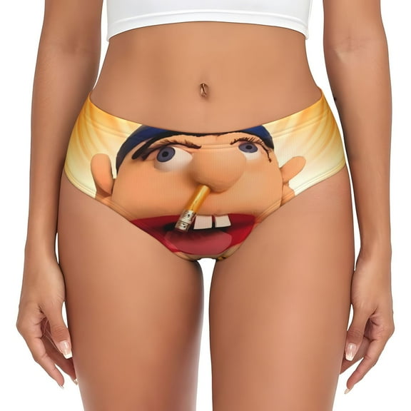 Gokiu Sml Jeffy Womens Underwear Soft Briefs Ladies Breathable Panties Sexy Lingerie