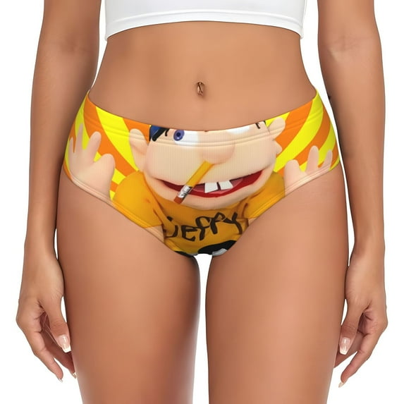 Gokiu Sml Jeffy Womens Underwear Soft Briefs Ladies Breathable Panties Sexy Lingerie