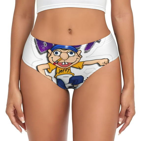 Gokiu Sml Jeffy Womens Underwear Soft Briefs Ladies Breathable Panties Sexy Lingerie