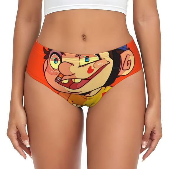 Gokiu Sml Jeffy Womens Underwear Soft Briefs Ladies Breathable Panties Sexy Lingerie