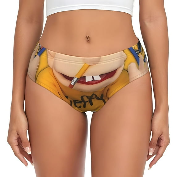 Gokiu Sml Jeffy Womens Underwear Soft Briefs Ladies Breathable Panties Sexy Lingerie