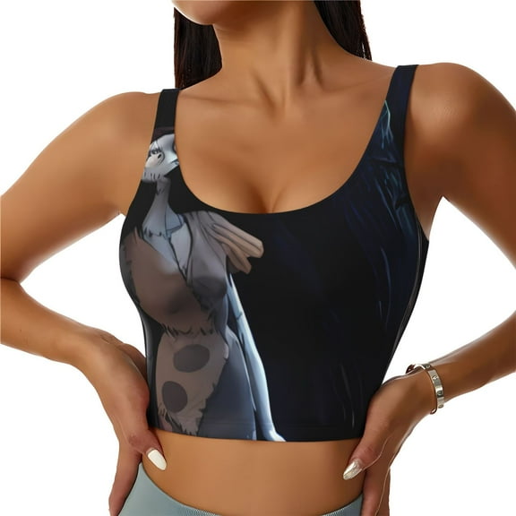Gokiu The Nightmare Before Christmas Sports Bras for Women Yoga Comfort Workout Tops Exercise Sport Bra