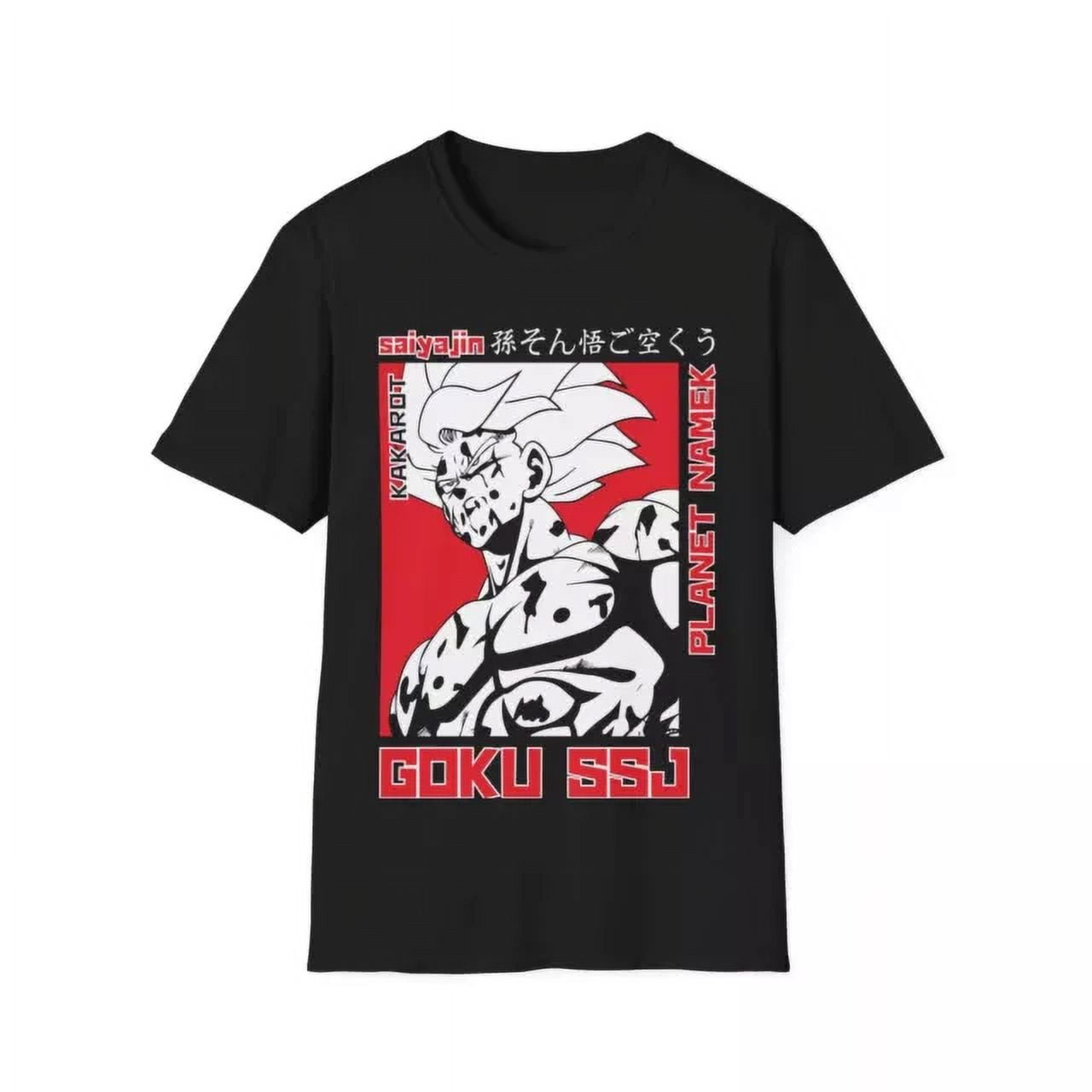 Goku Saiyajin Softstyle TShirt, Dragon Ball Z Tee, Anime Fan Gift