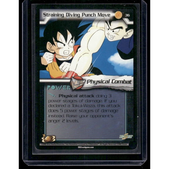 2000 Score Dragon Ball Z Collectible Card Game Goku Vegeta #36 Trading Card