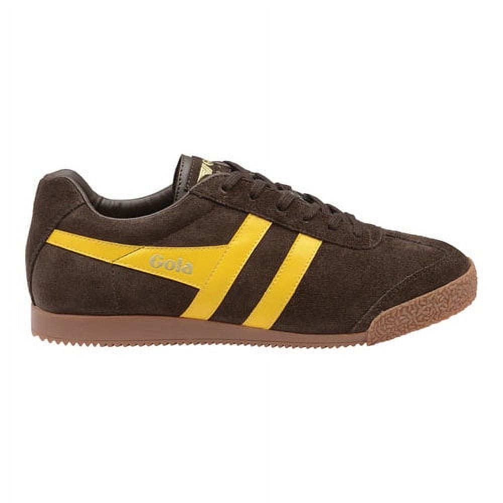 gola harrier tobacco Gola Harrier Suede Tobacco Ecru Mens Lace Up Sneakers
