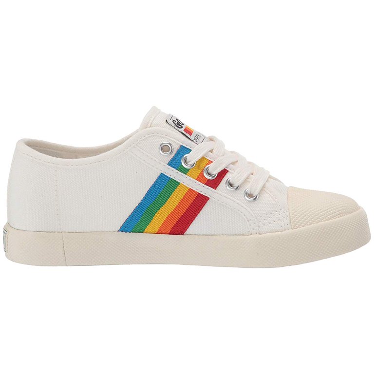 Gola Coaster Rainbow (Toddler/Little Kid) Off-White/Multi