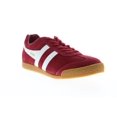 thumbnail image 1 of Gola Harrier Suede Mens Red Suede Lace Up Low Top Sneakers Shoes, 1 of 5