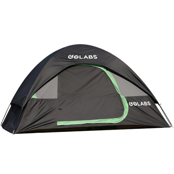 Golabs CT1 2 Person Dome Tent for 2 Adults, Easy Setup Waterproof Lightweight All-Season Camping Tent, Gray